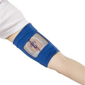 Care+Wear Unisex Ultra-Soft PICC Line Cover Marine Blue 7"-9" Bicep One Size